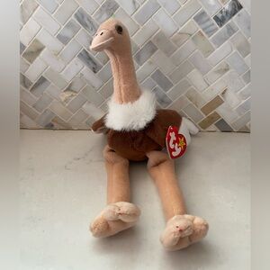 Beanie Baby Ostriche - Stretch. Perfect condition with tag.